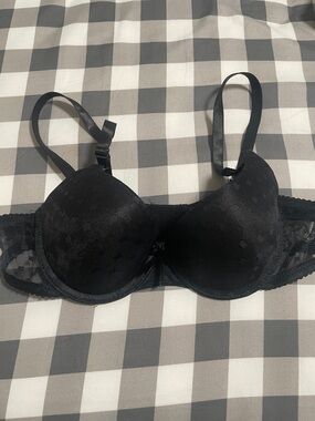 Everyday Black Lace Push-Up Bra - Women's Intimates